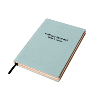 Impressão personalizada do caderno de linho com material de linho